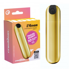 CRUSHIOUS | Вибропуля CRUSHIOUS iMoan, 10 режимов, золотистый, 7,6 см. Цена: 950 грн