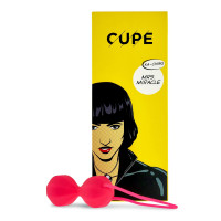 CUPE | Вагинальные шарики на жестком сцеплении Mrs. Miracle розовые. Цена 633 грн