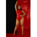 D&A | Лакированный комбидресс красный “Дерзкая Стелла” XXXL, молния на все тело. Цена 1 400 грн. Фото: 2