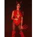 D&A | Комбидресс лакированный красный “Дерзкая Стелла” L, молния на все тело. Цена: 1 600 грн. Фото: 2