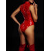 D&A | Комбидресс лакированный красный “Дерзкая Стелла” L, молния на все тело. Цена: 1 600 грн. Фото: 1