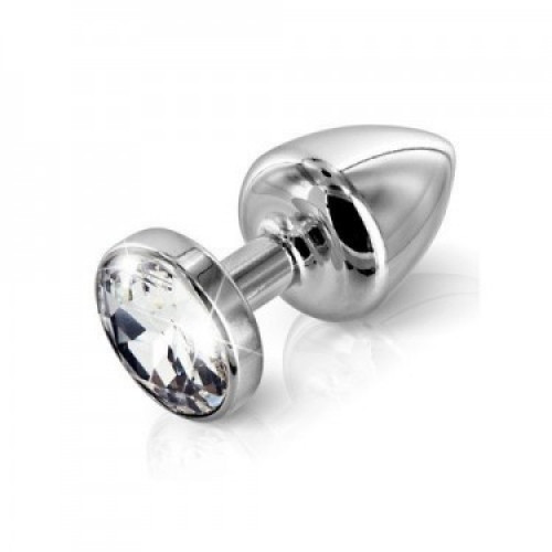 Diogol | Анальная пробка M Diogol, с кристаллом, серебряная, металлическая. Цена 2 995 грн Diogol | Анальная пробка M Diogol, с кристаллом, серебряная, металлическая. Цена 2 995 грн