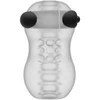 Doc Johnson | Мастурбатор Doc Johnson GoodHead - Vibrating Helping Head Pro - Frost. Цена 849 грн