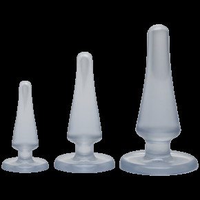 Doc Johnson | Набор анальных пробок Crystal Jellies Anal Initiation Kit - Clear. Цена: 1 189 грн