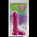 Doc Johnson | Фаллоимитатор Doc Johnson Radiant Gems 7 Inch Ballsy Cock Fuchsia. Цена 1 029 грн. Фото: 1