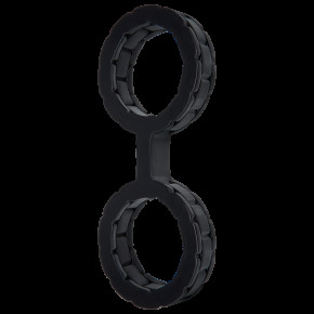 Doc Johnson | Наручники Силіконові The Cuffs Large - Black. Ціна: 1489 грн