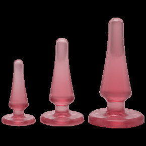 Doc Johnson | Набор анальных пробок Crystal Jellies Anal Initiation Kit - Pink. Цена: 1 189 грн