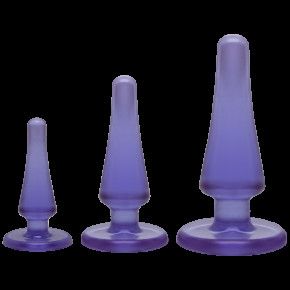 Doc Johnson | Набор анальных пробок Crystal Jellies Anal Initiation Kit - Purple. Цена: 1 189 грн