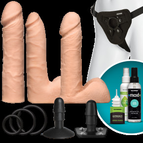 Doc Johnson | Набір Для Страпона Vac-U-Lock - Dual Density Ultraskyn Set. Ціна: 7496 грн