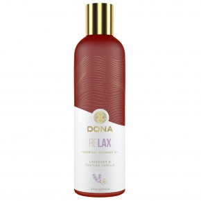 DONA | Масажне Масло Relax - Lavender & Tahitian Vanilla Essential Massage Oil. Ціна: 549 грн