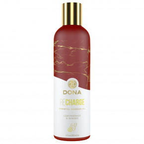 DONA | Масажне Масло Dona Recharge - Lemongrass & Ginger Essential Massage Oil, 120Ml. Ціна: 549 грн