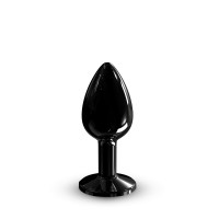 Dorcel | Металлическая анальная пробка с украшением в виде кристалла Dorcel - Diamond Plug BLACK S. Ціна 899 грн