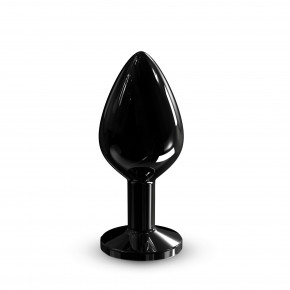 Dorcel | Металлическая анальная пробка с украшением в виде кристалла Dorcel - Diamond Plug BLACK M. Цена: 1 049 грн