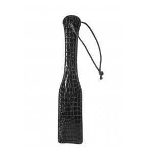 Dream toys | Шлепалка BLAZE LUXURY PADDLE CROCO BLACK. Цена: 790 грн