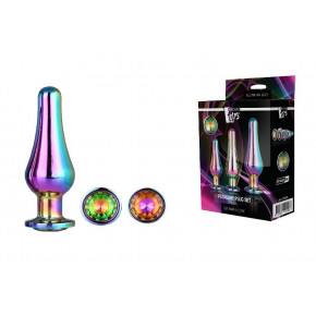 Dream toys | набір анальних пробок конічної форми Dream Toys GLEAMING LOVE PLEASURE SET MULTICOLOUR. Ціна: 2700 грн