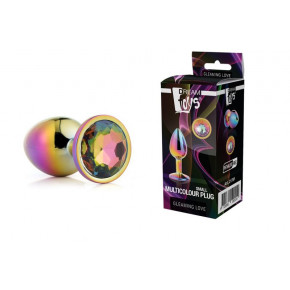 Dream toys | Райдужна Анальна Пробка Gleaming Love Multicolour Plug Large. Ціна: 925 грн