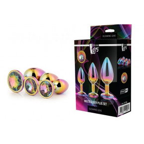 Dream toys | Набір aнальних пробок Gleaming Love Multicolour Plug Set. Ціна: 2100 грн