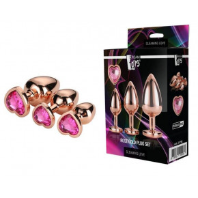 Dream toys | Набор радужных анальных пробок GLEAMING LOVE MULTICOLOUR PLUG SET. Цена: 2 199 грн