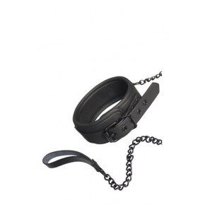 Dream toys | Ошейник с поводком BLAZE COLLAR AND CHAIN BLACK. Цена: 1 190 грн