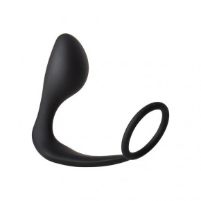 Dream toys | Анальная пробка с эррекционным кольцом FANTASSTIC ANAL PLUG WITH COCKRING BLACK. Ціна: 659 грн