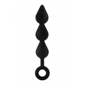 Dream toys | Анальная тройная елочка Dream Toys FantASStic, черная. Цена: 1 795 грн