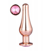 Dream toys | Анальная пробка GLEAMING LOVE ROSE GOLD PLEASURE PLUG L. Цена 958 грн