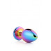 Dream toys | Радужная анальная пробка GLEAMING LOVE MULTICOLOUR PLUG SMALL. Цена 660 грн. Фото: 3