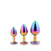 Dream toys | Набор радужных анальных пробок Dream Toys GLEAMING LOVE MULTICOLOUR PLUG SET. Цена 2 100 грн. Фото: 2