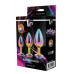Dream toys | Набор радужных анальных пробок Dream Toys GLEAMING LOVE MULTICOLOUR PLUG SET. Цена 2 100 грн. Фото: 5