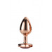 Dream toys | Анальна Пробка З Серцем Gleaming Love Rose Gold Plug Medium. Ціна 890 грн. Фото: 3