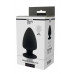 Dream toys | Термоактивная анальная пробка DREAM TOYS PREMIUM SILICONE PLUG L BLACK. Цена 1 990 грн. Фото: 2