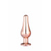 Dream toys | DT21826 Анальная пробка конической формы Dream Toys GLEAMING LOVE ROSE GOLD PLEASURE PLUG S. Цена 574 грн. Фото: 1