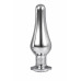 Dream toys | DT21825 Анальная пробка конической формы Dream Toys GLEAMING LOVE SILVER PLEASURE PLUG L. Цена 760 грн. Фото: 1