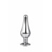 Dream toys | DT21823 Анальная пробка конической формы Dream Toys GLEAMING LOVE SILVER PLEASURE PLUG S. Цена 650 грн. Фото: 1