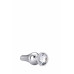 Dream toys | DT21823 Анальная пробка конической формы Dream Toys GLEAMING LOVE SILVER PLEASURE PLUG S. Цена 650 грн. Фото: 2