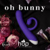 Dream toys | T331543 Двойной вибратор с технологией пульсации воздуха Blush HOP - OH BUNNY - MIDNIGHT. Цена 3 295 грн. Фото: 1