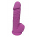 Dream toys | Фаллоимитатор термопластичный с мошонкой Dream Toys Real Love на присоске, фиолетовый. Ціна 2150 грн. Фото: 1