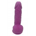 Dream toys | Фаллоимитатор термопластичный с мошонкой Dream Toys Real Love на присоске, фиолетовый. Ціна 2150 грн. Фото: 2