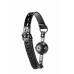 Dream toys | Кляп 4,7 см BLAZE LUXURY BALL GAG CROCO BLACK. Цена 745 грн. Фото: 1