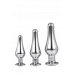 Dream toys | DT21874 Набор анальных пробок конической формы Dream Toys GLEAMING LOVE PLEASURE SET SILVER. Цена 2 050 грн. Фото: 1