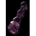 Dream toys | Стеклянный фаллоимитатор Dream Toys Glaze Glass в форме бутона розы с бусинами, розовый. Цена 2 299 грн. Фото: 2