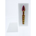 Dream toys | Анальный стимулятор Dream Toys Glamour Glass Ridged Anal Dildo (18 см). Цена 1 550 грн. Фото: 4