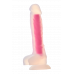 Dream toys | Светящийся фаллоимитатор Dream Toys RADIANT SOFT SILICONE GLOW IN THE DARK DILDO LARGE PINK. Ціна 1995 грн. Фото: 2
