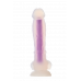 Dream toys | Светящийся фаллоимитатор Dream Toys RADIANT SOFT SILICONE GLOW IN THE DARK DILDO MEDIUM PURPLE. Ціна 1790 грн. Фото: 4
