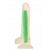 Dream toys | Светящийся фаллоимитатор Dream Toys RADIANT SOFT SILICONE GLOW IN THE DARK DILDO SMALL GREEN. Цена 1 590 грн. Фото: 3