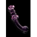 Dream toys | Изогнутый стеклянный розовый фаллоимитатор для точки G Dream Toys Glaze Glass с бутоном. Ціна 2450 грн. Фото: 2