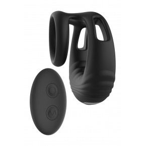 Dream toys | Эрекционное виброкольцо Dreamtoys Ramrod с пультом, черное. Ціна: 2677 грн
