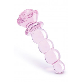 Dream toys | Фаллоимитатор елочка из стекла Dream Toys Glaze Glass в форме бутона розы. Ціна: 1899 грн