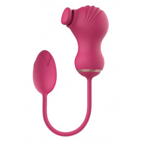 Dream toys | Гибкий двойной стимулятор и вибрационное яйцо Dream Toys Essentials, розовый. Цена: 2 699 грн