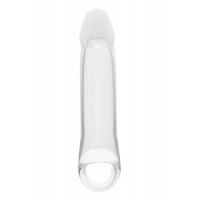 Dream toys | Насадка на пенис Dreamtoys Ramrod с кольцом для мошонки, прозрачная. Ціна 590 грн